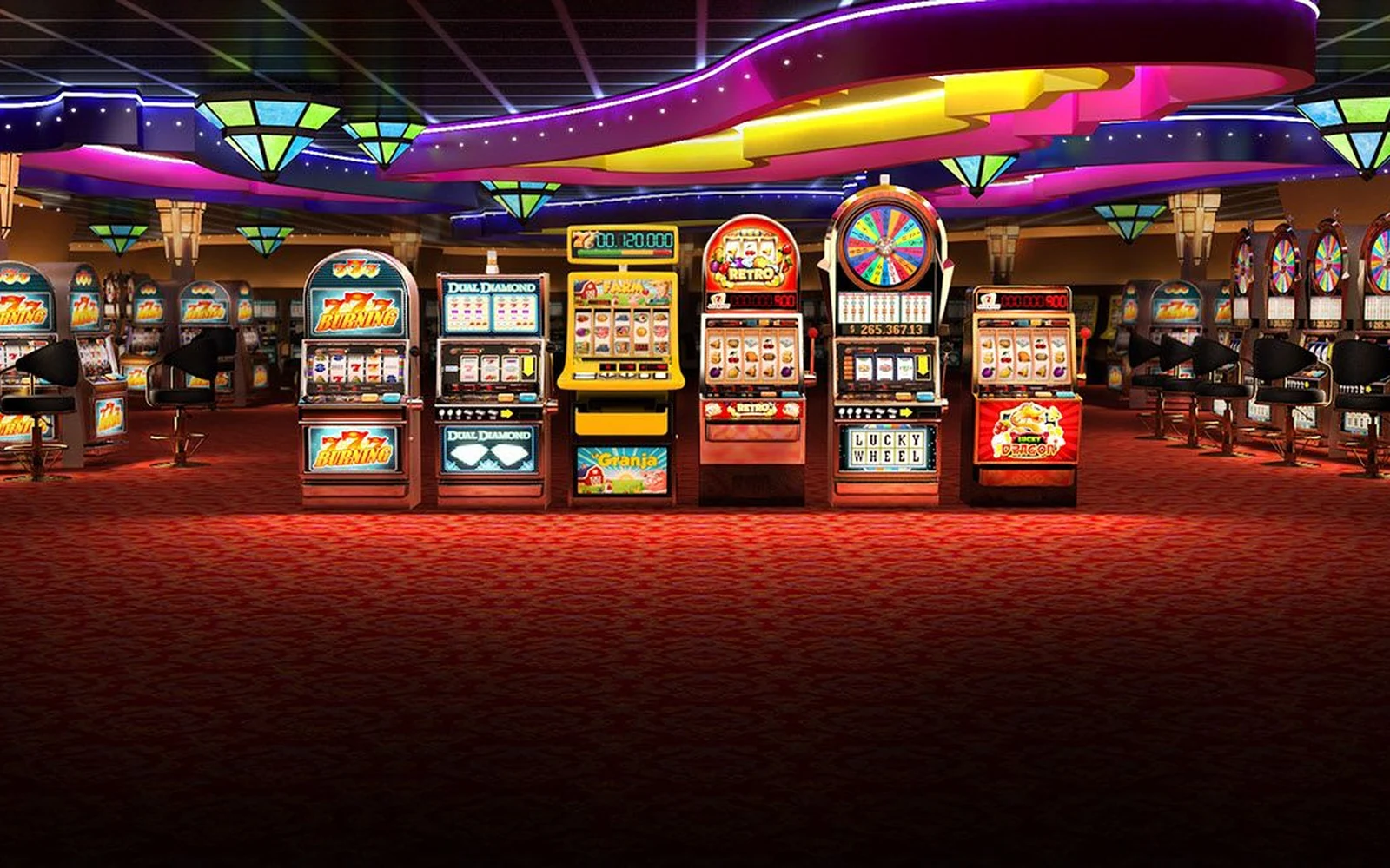 Tampilan slot mobile dengan reel dan simbol permainan