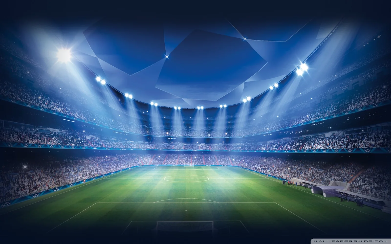 Aksi olahraga kompetitif di arena pertandingan